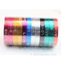 L’AMOUR des mots Multi couleur Bracelet large Aluminium métal bracelets